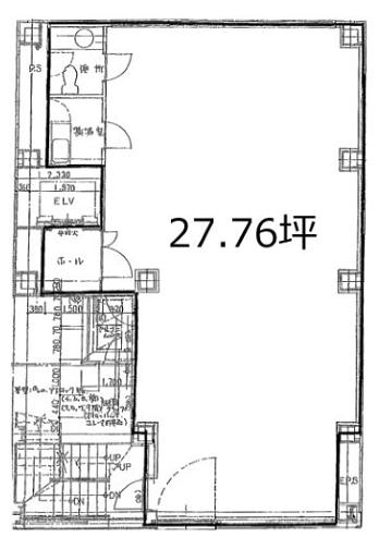 井門東上野ビル 9階 平面図
