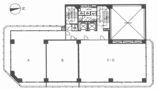 DIK麹町ビル 6階B 平面図