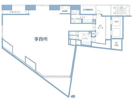 TOP HILLS GARDEN 道玄坂 4階 平面図