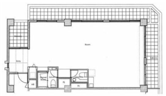 HARAJUKU PLAZA（原宿プラザ） 4階404 平面図
