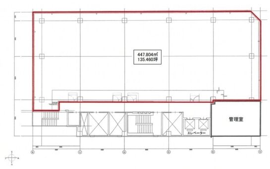 岡谷ビルディング 8階 平面図
