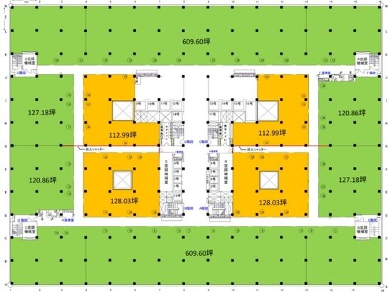 TOCビル 11階58 平面図