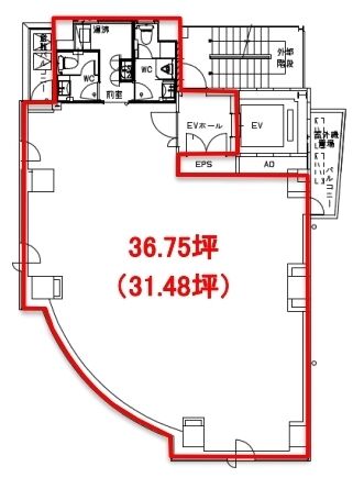 井門九段下ビル(旧:新光ビル) 4階 平面図