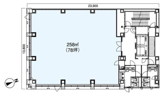 SPP銀座ビル 7階 平面図