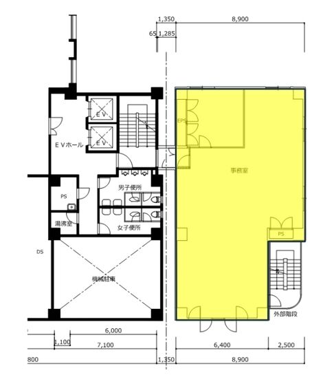 オームビル 新館3階 平面図