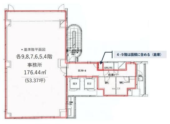 （仮称）SK-K神田駿河台計画 6階 平面図