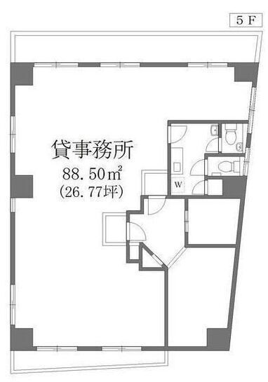 GCTビル 5階 平面図