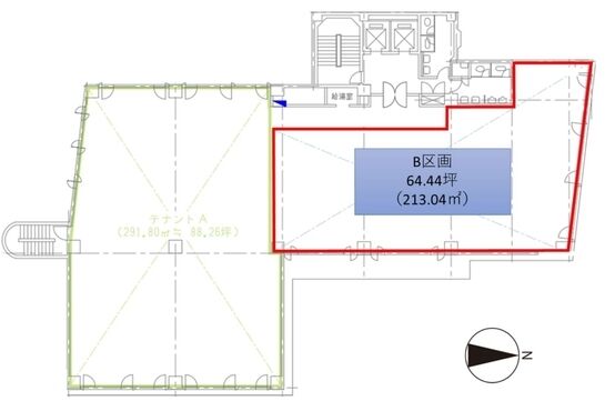 上野THビル 3階B 平面図