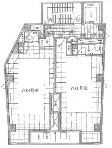 赤坂スバルビル 7階701 平面図