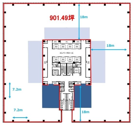豊洲プライムスクエア 12階 平面図