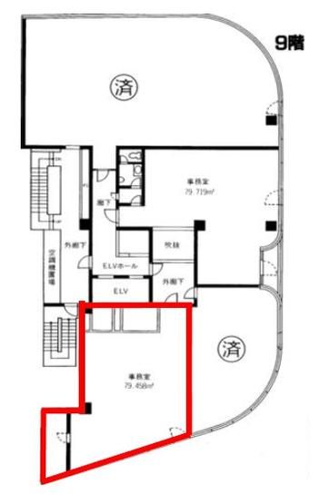 アコード新宿ビル 9階901 平面図