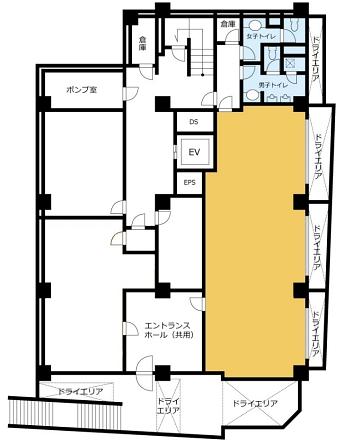 VORT西新宿（旧：中央第7西新宿ビル） 地下1階A 平面図