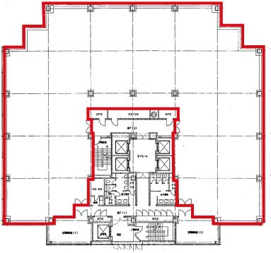 FOREFRONT TOWER Ⅱ（勝どき フォアフロントタワーⅡ） 5階 平面図