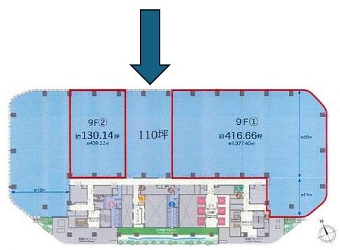 TORANOGATE（トラノゲート） 9階 平面図