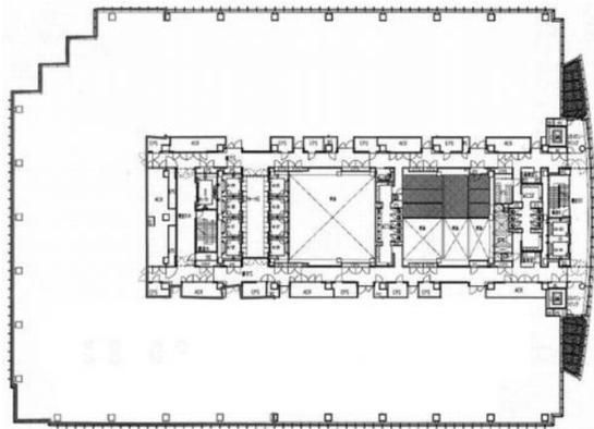 赤坂Bizタワー 27階2702 平面図