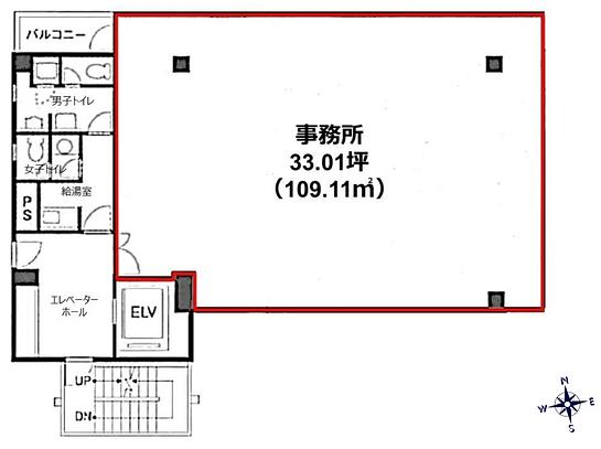 新川エフ2ビルディング 3階 平面図