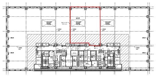 京橋トラストタワー 12階 平面図