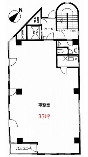 石川ビル（港区） 4階 平面図