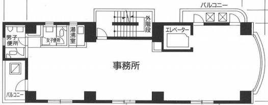 湯淺ビル（湯浅ビル） 6階 平面図