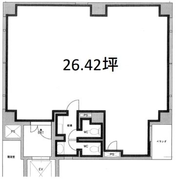 讃金ビル 3階 平面図