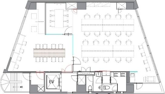 Cocoro Kanda Bldg.（旧：CTNビル） 5階 平面図