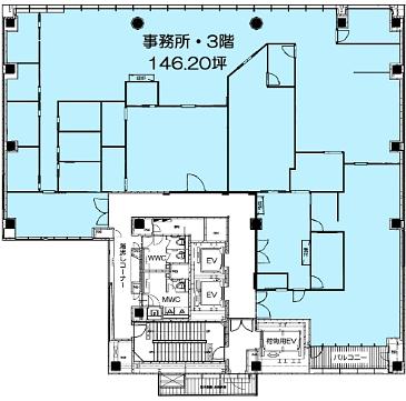 TS青山ビル 3階 平面図
