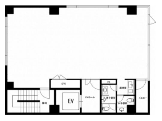 旭光ビル（キョッコウビル） 9階 平面図