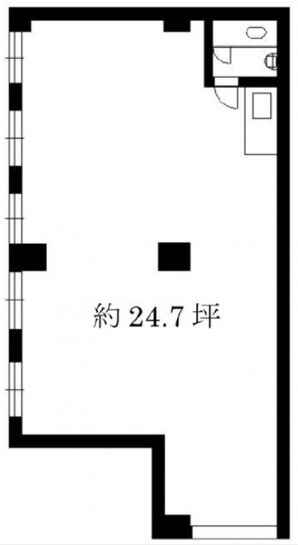 サンキビル（渋谷区） 2階F 平面図