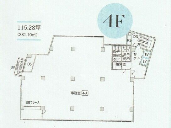 金盃第三ビル 4階 平面図