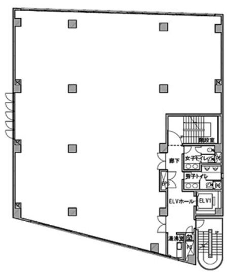 オキノビル 2階 平面図