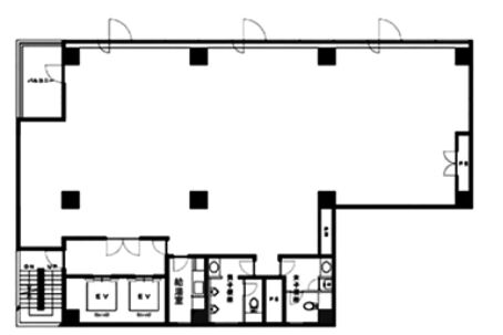 ACN築地242ビル 2階 平面図