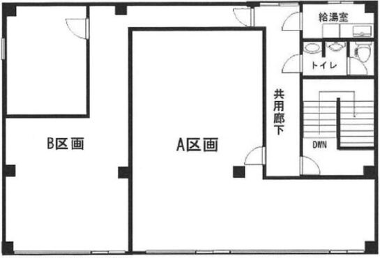 天池ビル 4階B 平面図