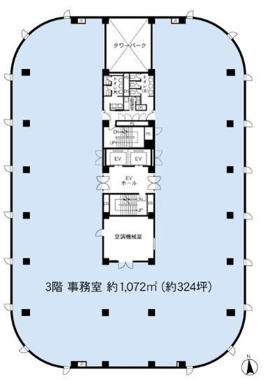 KDX高輪台ビル 2階 平面図