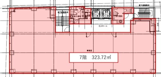 クローバー芝公園 7階 平面図