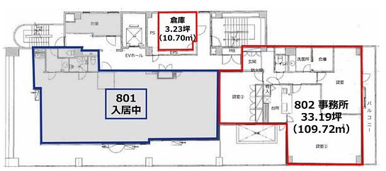 今川ビル 8階802 平面図