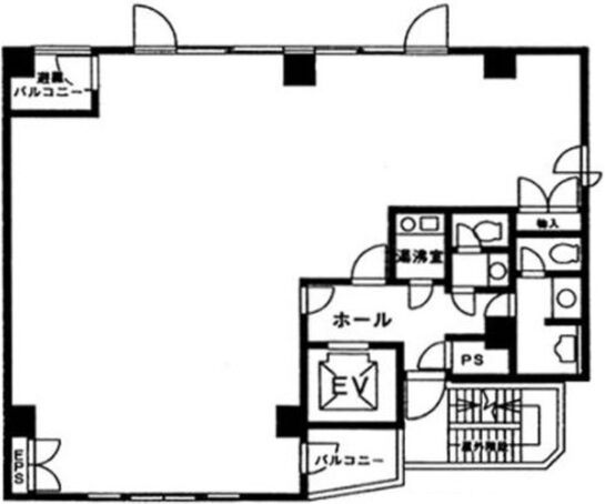 東邦沢口ビル 4階 平面図