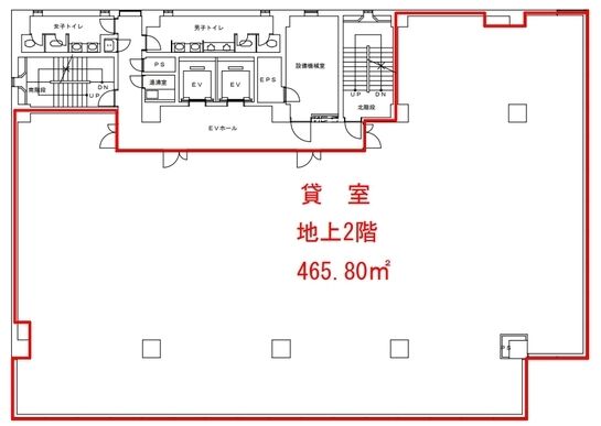 住友生命亀戸駅前ビル 2階 平面図