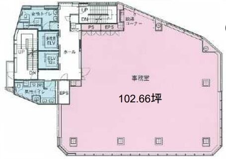 日立神田ビル 3階 平面図