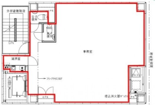 カクトビル宝町 7階 平面図
