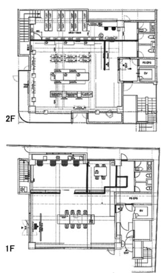 KKYビル 1階～2階 平面図