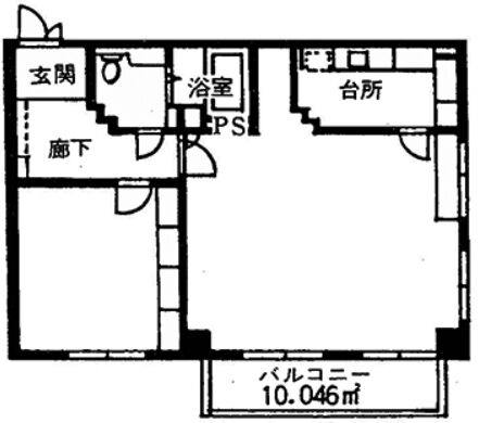 エクサス六番町 3階303 平面図