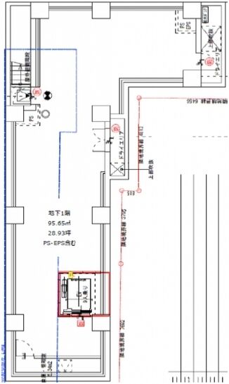 ENetial神保町（旧：（仮称）千代田区神田神保町ビル計画） 地下1階 平面図