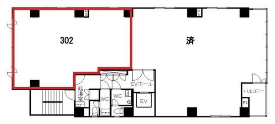 MYSビル 3階302 平面図
