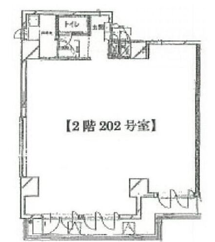 さいかち坂ビル 2階202 平面図