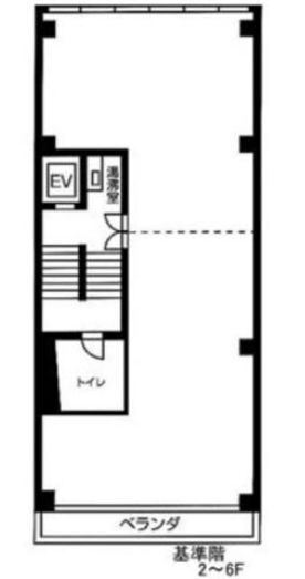 田中ビルディング（本館） 5階55 平面図