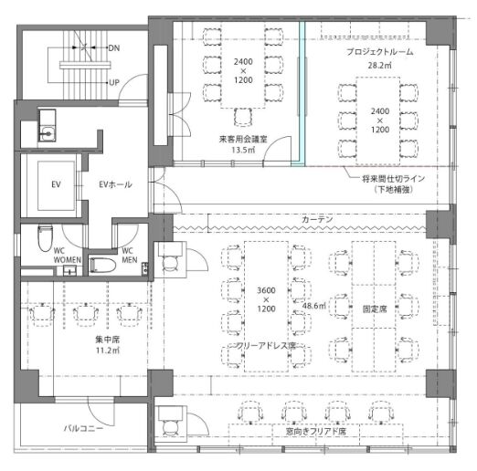 U biz 神田千桜(旧:神田三義ビル) 2階 平面図