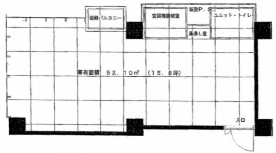 コイトビル 5階503 平面図
