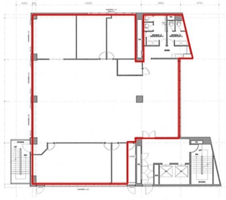 光陽ビル（中央区） 2階 平面図