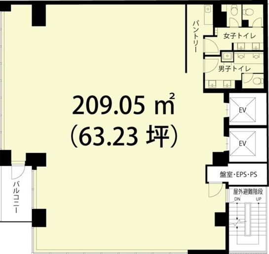 (仮称)日本橋本町4丁目ビル 9階 平面図