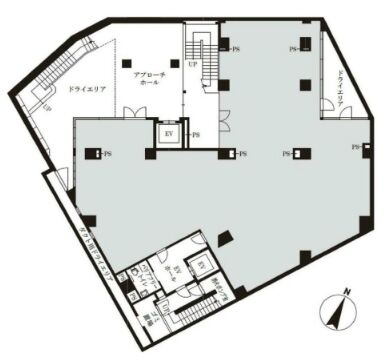 JMFビル神宮前01(旧:Gビル神宮前03) 地下1階 平面図